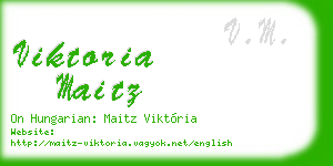 viktoria maitz business card