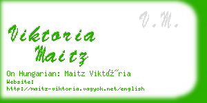 viktoria maitz business card
